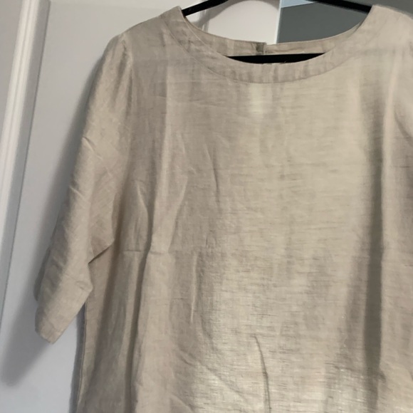 SYMPLI size L LINEN TOP - Picture 6 of 14
